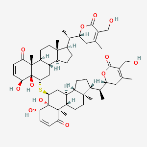 Representative withanolide structure associated with ashwagandha extracts