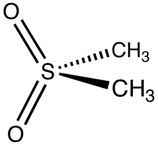 Chemical structure of methylsulfonylmethane (MSM)